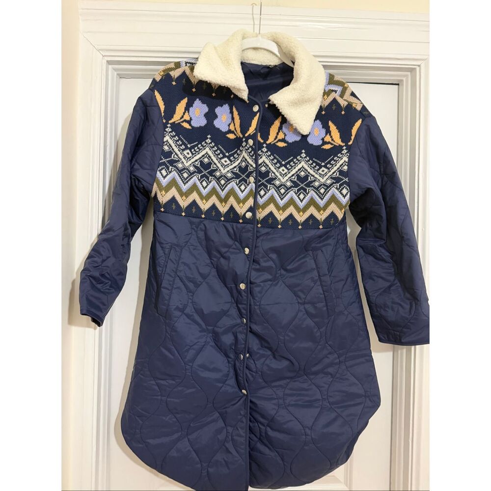 Anthropologie Fairisle Mix Liner Jacket - Picture 5 of 10